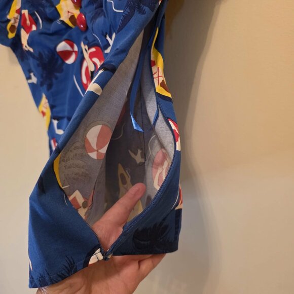 Collectif Delores Blue Pool Top L - Picture 4 of 5